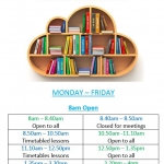 Library opening times